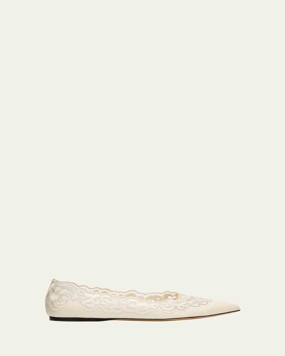 Ziva Leather Ballerina Flats
